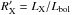 Mathematical equation: \hbox{$R^\prime_\mathrm{ X}=L_\mathrm{ X}/L_\mathrm{ bol}$}