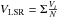 Mathematical equation: \hbox{$V_{\rm LSR} = \Sigma\frac{V_i}{N}$}