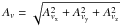 Mathematical equation: \hbox{$A_v=\sqrt{A^2_{v_{\rm x}}+A^2_{v_{\rm y}}+A^2_{v_{\rm z}}}$}