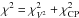 Mathematical equation: \hbox{$\chi^2=\chi_{V^2}^2+\chi_{\rm CP}^2$}