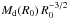 Mathematical equation: \hbox{$M_{\rm d}(R_0)\,R_0^{-3/2}$}
