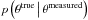Mathematical equation: \hbox{$p\left(\theta^{\rm true}\, \middle|\, \theta^{\rm measured}\right)$}