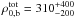 Mathematical equation: \hbox{$\rho^{\rm tot}_{\rm 0,b} = 310^{+400}_{-200}$}