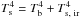 \hbox{$T^4_{\rm s} = T^4_{\rm b} + T^4_{\rm s,~ir}$}