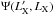 \hbox{$\Psi(L'_{\rm X},L_{\rm X})$}