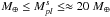 \hbox{$M_\oplus \leq M^s_{pl} \leq \approx 20~M_\oplus$}