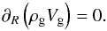 \appendix \setcounter{section}{2} \begin{equation} \partial_{R} \paren{\rhogas \Vgas}=0. \label{eq.mass} \end{equation}