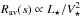 \hbox{$\Rrad(s) \propto \Lstar/\Vstar^2$}