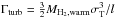 \hbox{$\Gamma_{\rm turb} = \frac{3}{2} M_{\rm {\rm H}_2, warm} \sigma_{\rm T}^3/l$}