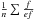 \hbox{$\frac{1}{n} \sum \frac{f}{ef}$}