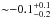 \hbox{${\sim} {-}0.1\unc{-0.2}{+0.1}$}