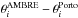 \hbox{$\theta_i^\textrm{AMBRE} - \theta_i^\textrm{Porto}$}