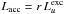 \hbox{$L_{\rm acc}=r\,L_u^{\rm exc}$}