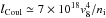 \hbox{$l_{\rm Coul} \simeq 7\times10^{18} v_{8}^4/n_{\rm i}$}