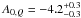 \hbox{$A_{0,Q} = -4.2^{+0.3}_{-0.3}$}