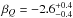 \hbox{$\beta_Q=-2.6^{+0.4}_{-0.4}$}