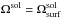 \hbox{$\Omega^{\rm sol}=\Omega_{\rm surf}^{\rm sol}$}