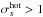 \hbox{$\sigma^\mathrm{hot}_s > 1$}