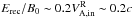 \hbox{$E_\mathrm{rec}/B_0 \sim 0.2V_\mathrm{A,in}^\mathrm{R} \sim 0.2c$}