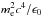 \hbox{$m_\mathrm{e}^2 c^4/\epsilon_0$}
