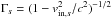 \hbox{$\Gamma_s=(1-v_{\mathrm{in},s}^2/c^2)^{-1/2}$}