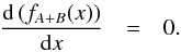 \appendix \setcounter{section}{1} \begin{eqnarray} \frac{{\rm d}\left(f_{A+B}(x)\right)}{{\rm d}x} & = & 0.\label{eq: APEN. derivada zero} \end{eqnarray}