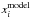 \hbox{$x^{\rm model}_{i}$}