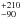 \hbox{$^{+210}_{-90}$}