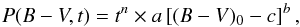 \begin{equation} P(B-V, t) = t^n \times a\left[(B-V)_0 - c \right]^b , \label{eq:gyro} \end{equation}