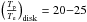 \hbox{$\tratd=20{-}25$}