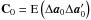 \hbox{${\bf C}_0=\mathrm E\left(\Delta\vec{a}_0\Delta\vec{a}_0'\right)$}