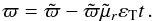 \appendix \setcounter{section}{4} \begin{eqnarray} \label{eq:pi-significance} \varpi=\tilde{\varpi}-\tilde{\varpi}\tilde{\mu}_r\varepsilon_\mathrm{T}t\,. \end{eqnarray}