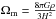 \hbox{$\Omega_{\mathrm{m}} = \frac{8 \pi G \rho}{3 H^2}$}