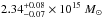 \hbox{$2.34^{+0.08}_{-0.07} \times 10^{15}~M_{\odot}$}