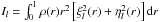 \hbox{$I_l=\int_0^1\rho(r) r^2 \left[\xi_l^2(r)+ \eta_l^2(r)\right]\dd r$}