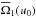 \hbox{$\overline{\Omega}_1(u_0)$}