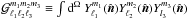 Mathematical equation: \hbox{${\cal G}_{\ell_1\ell_2\ell_3}^{m_1m_2m_3}\equiv \int \mathrm{d}^\Omega\ Y_{\ell_1}^{m_1}(\hatn)Y_{\ell_2}^{m_2} (\hatn)Y_{l_3}^{m_3}(\hatn)$}