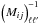 Mathematical equation: \hbox{$\left(M_{ij}\right)_{\ell \ell'}^{-1}$}