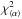 Mathematical equation: \hbox{$\chi^2_{\langle \alpha \rangle}$}