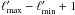 Mathematical equation: \hbox{$\lmax'-\lmin'+1$}