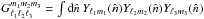 Mathematical equation: \hbox{$G_{\ell_1 \ell_2 \ell_3}^{m_1 m_2 m_3} = \int {\rm d}\hat{n} \, Y_{\ell_1 m_1}(\hat{n}) Y_{\ell_2 m_2}(\hat{n}) Y_{\ell_3 m_3}(\hat{n})$}
