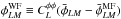 Mathematical equation: \hbox{$\phi^{\WF}_{LM} \equiv C_L^{\phi\phi} (\bar{\phi}_{LM} - \bar{\phi}_{LM}^{\MF})$}