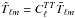 Mathematical equation: \hbox{$\hat{T}_{{\elt}m} = C_{{\elt}}^{TT} \bar{T}_{{\elt}m}$}