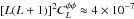 Mathematical equation: \hbox{$[L(L+1)]^2 C_L^{\phi\phi} \approx 4 \times 10^{-7}$}