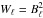 Mathematical equation: \hbox{$W_{\ell}=B^2_{\ell}$}