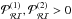 Mathematical equation: \hbox{${\cal P}_{\cal R\cal I}^{(1)}, {\cal P}_{\cal R\cal I}^{(2)}>0$}