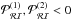 Mathematical equation: \hbox{${\cal P}_{\cal R\cal I}^{(1)}, {\cal P}_{\cal R\cal I}^{(2)}<0$}