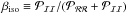 Mathematical equation: \hbox{$\beta _\mathrm{iso}\equiv \mathcal{P_{II}}/(\mathcal{P_{RR}}+\mathcal{P_{II}})$}