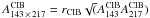 Mathematical equation: \hbox{$A_{143\,\times\,217}^{{\rm CIB}} = r_{{\rm CIB}}\sqrt(A_{143}^{{\rm CIB}}A_{217}^{{\rm CIB}})$}