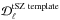 Mathematical equation: \hbox{${\cal D}_{\ell}^{\rm{tSZ \ template}}$}